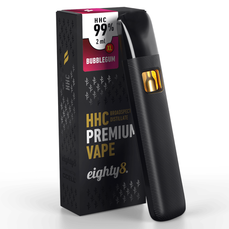 Eighty8 HHC Vape Bubblegum, 99% HHC, 2 ml