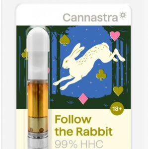 Cannastra HHC Follow the Rabbit (Blue Dream) cartridge, 99%, 1 ml